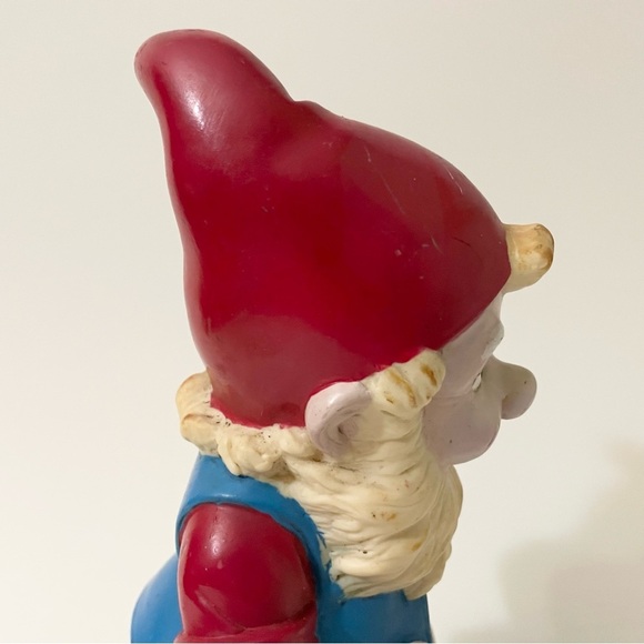Vintage 1992 Gnome Artline Garden Statue 10” Plastic Hard Decor - Picture 12 of 16
